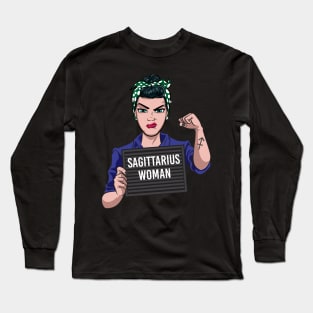 Sagittarius Woman Long Sleeve T-Shirt